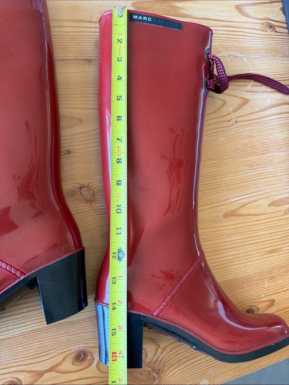 Marc Jacobs Red Patent Rain Boots - Picture 15 of 16